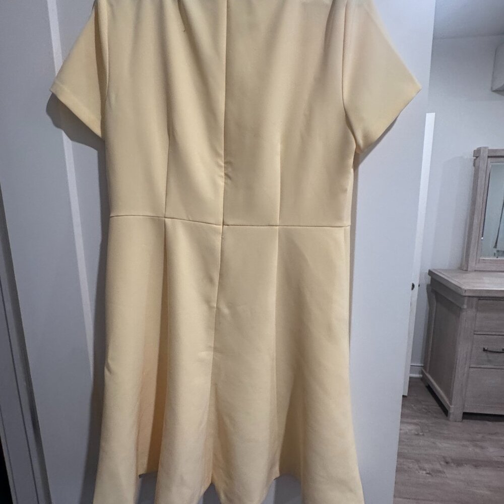 Beautiful dress, knee length ann taylor , yellow - Picture 2 of 3